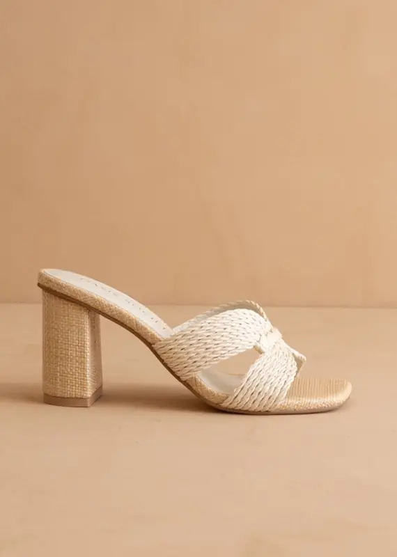 OASIS SOCIETY SANTIAGO RAFFIA BLOCK HEEL