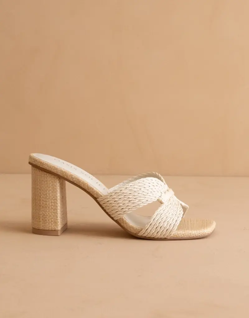 OASIS SOCIETY SANTIAGO RAFFIA BLOCK HEEL