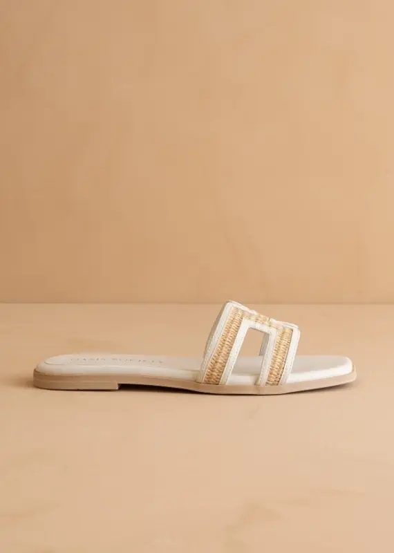 OASIS SOCIETY ENA RAFFIA SLIDE SANDAL