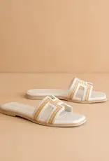 OASIS SOCIETY ENA RAFFIA SLIDE SANDAL