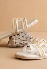 OASIS SOCIETY ENA RAFFIA SLIDE SANDAL