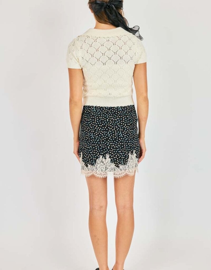 SADIE AND SAGE JOSEPHINE POLO SWEATER