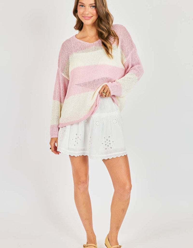 SADIE AND SAGE HELEN STRIPE SWEATER