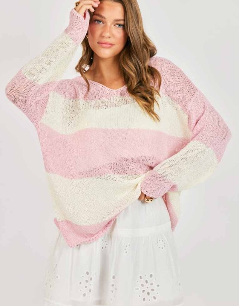SADIE AND SAGE HELEN STRIPE SWEATER
