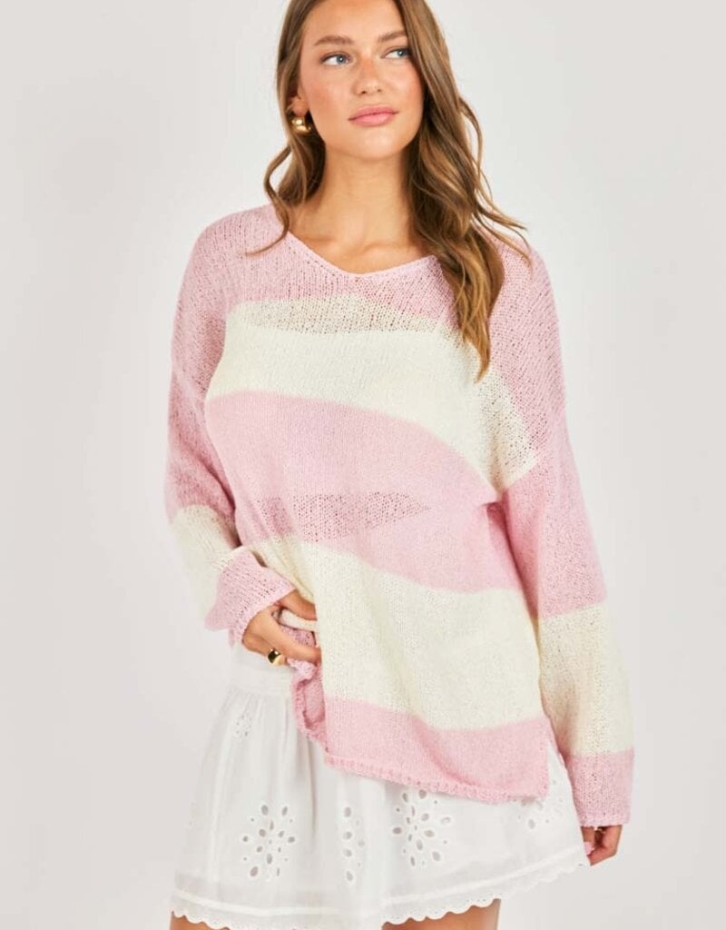 SADIE AND SAGE HELEN STRIPE SWEATER