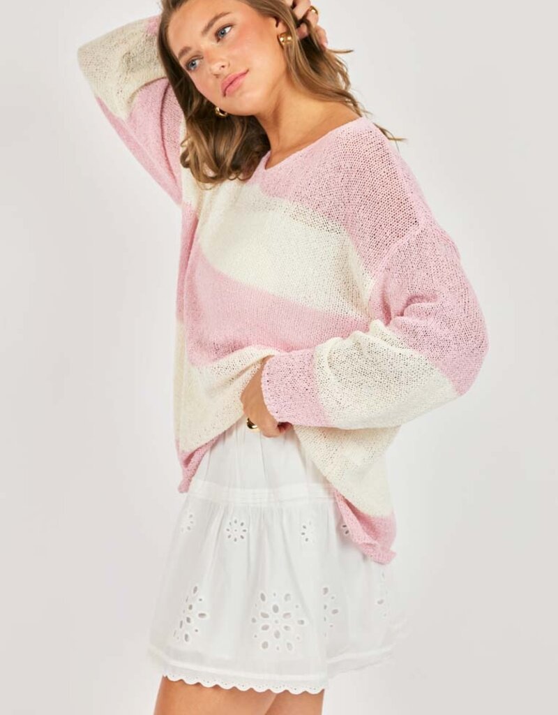 SADIE AND SAGE HELEN STRIPE SWEATER