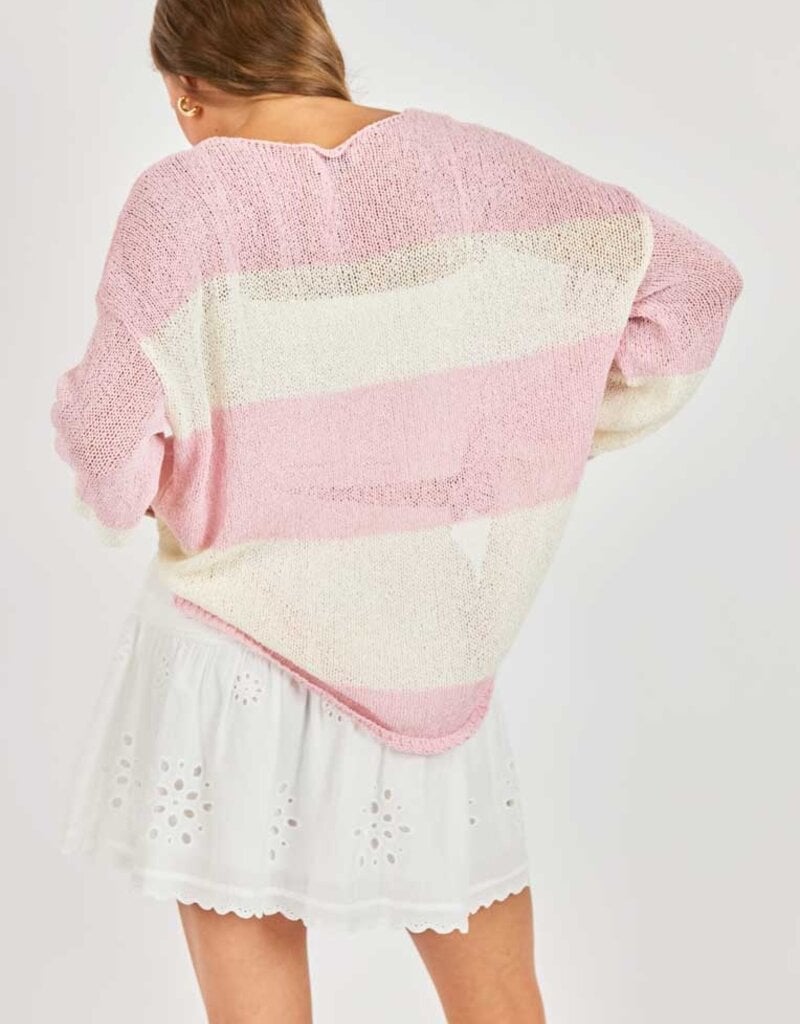 SADIE AND SAGE HELEN STRIPE SWEATER