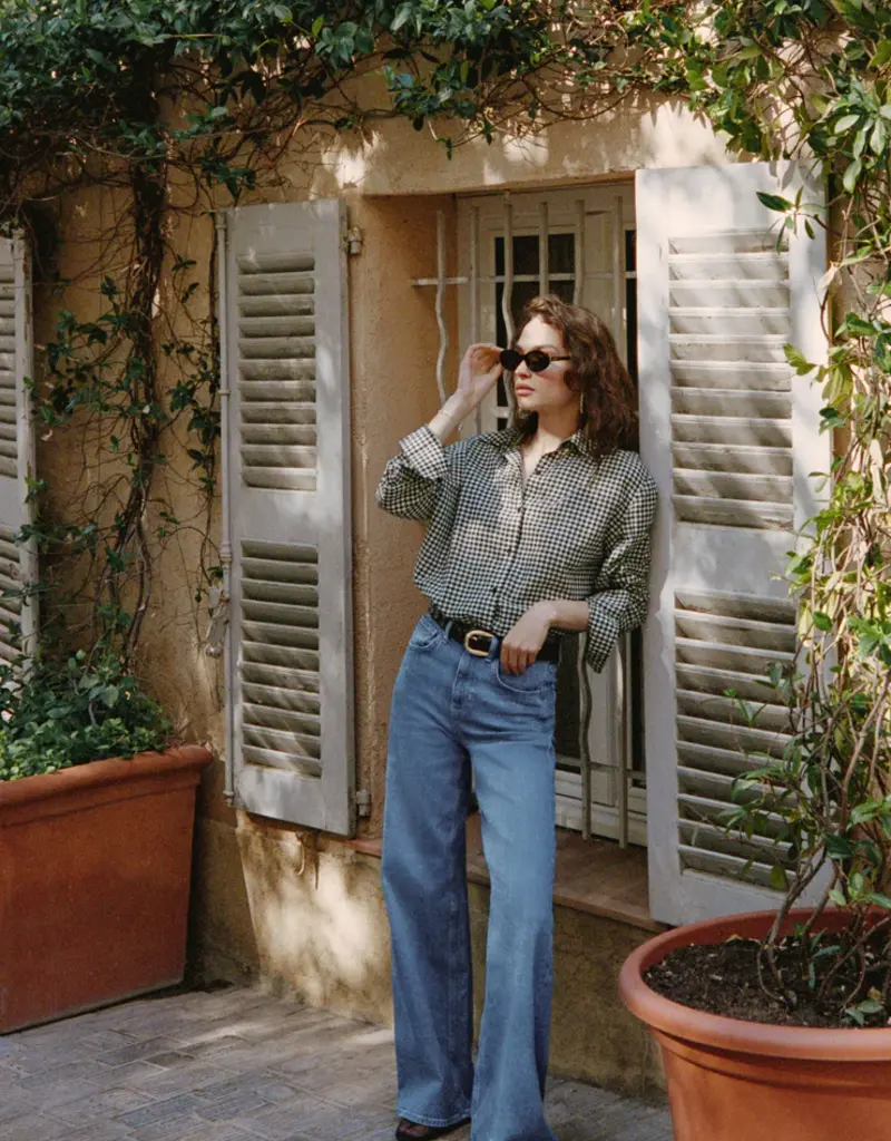 ZSUPPLY SEAPORT BUTTON UP TOP