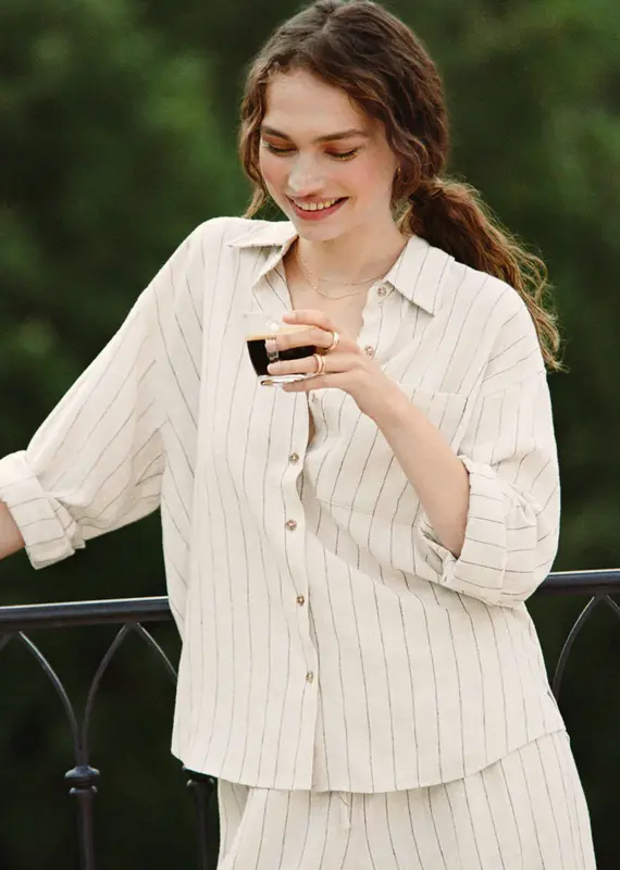 ZSUPPLY ALFIE STRIPED BUTTON UP