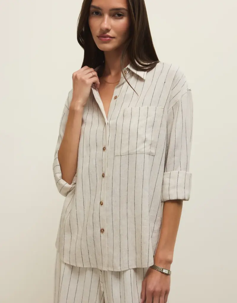 ZSUPPLY ALFIE STRIPED BUTTON UP