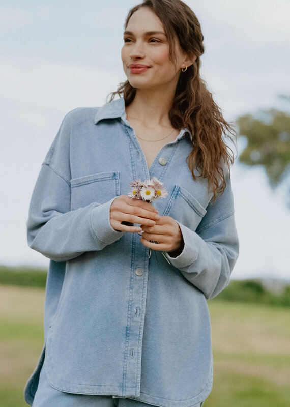 ZSUPPLY ALL DAY KNIT DENIM JACKET