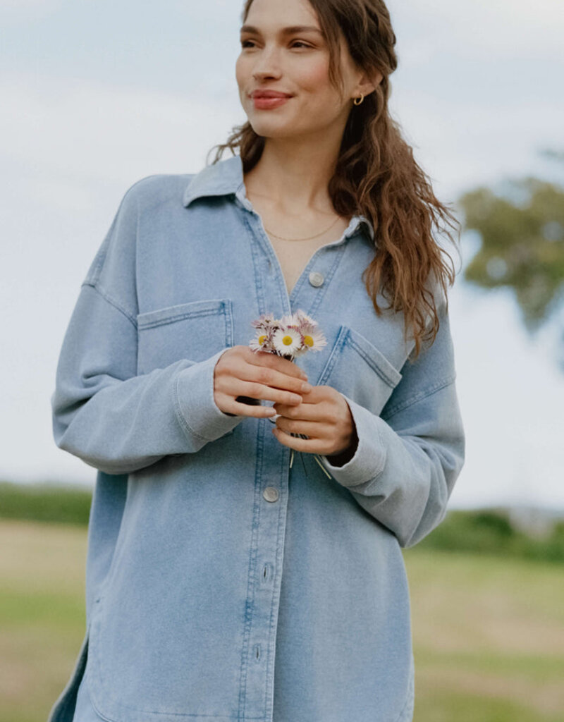 ZSUPPLY ALL DAY KNIT DENIM JACKET