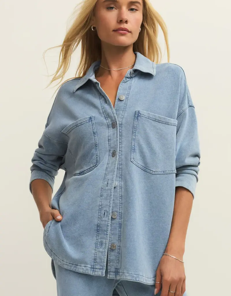 ZSUPPLY ALL DAY KNIT DENIM JACKET