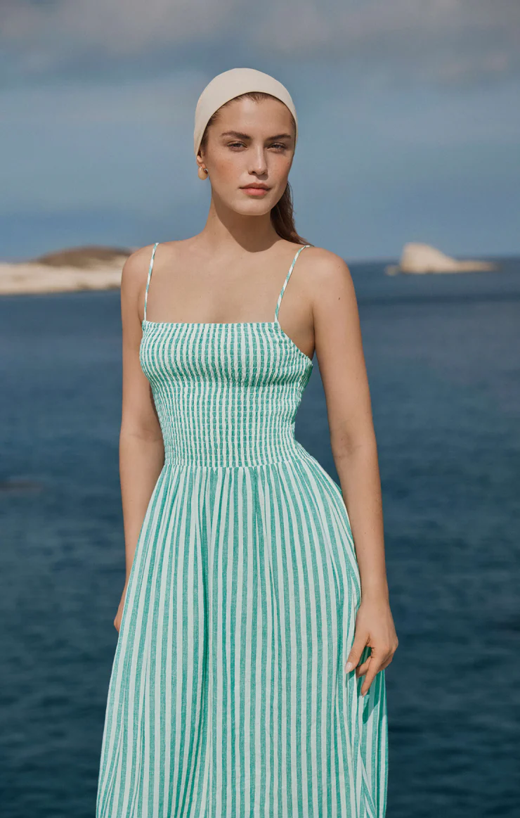 chinese dress ladies Bayside Linen Maxi Dress main image 1