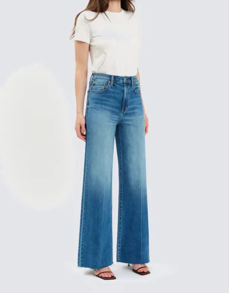 DAZE FAR OUT HIGH + WIDE LEG JEAN