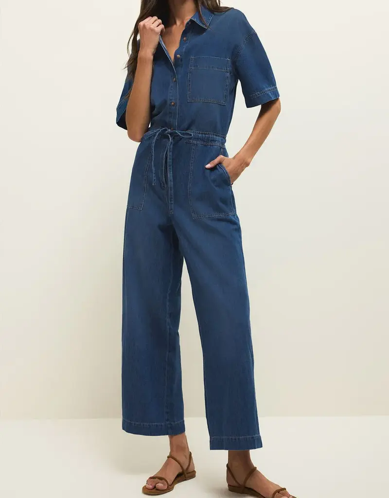 ZSUPPLY ELSIE DENIM JUMPSUIT