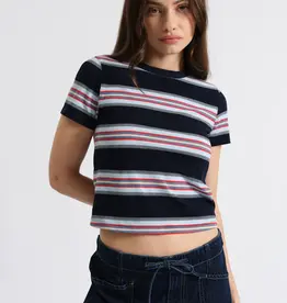DAZE ZUMA STRIPED CREWNECK TEE