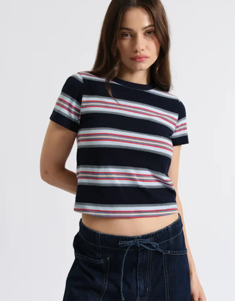 DAZE ZUMA STRIPED CREWNECK TEE