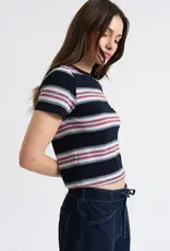 DAZE ZUMA STRIPED CREWNECK TEE