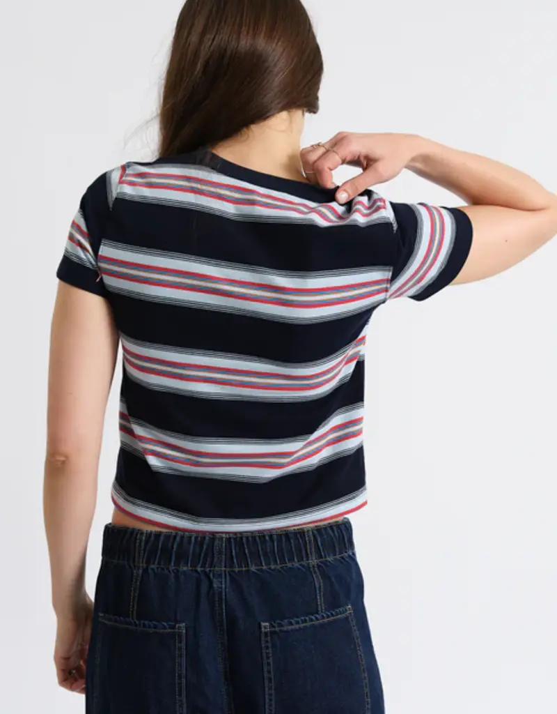 DAZE ZUMA STRIPED CREWNECK TEE