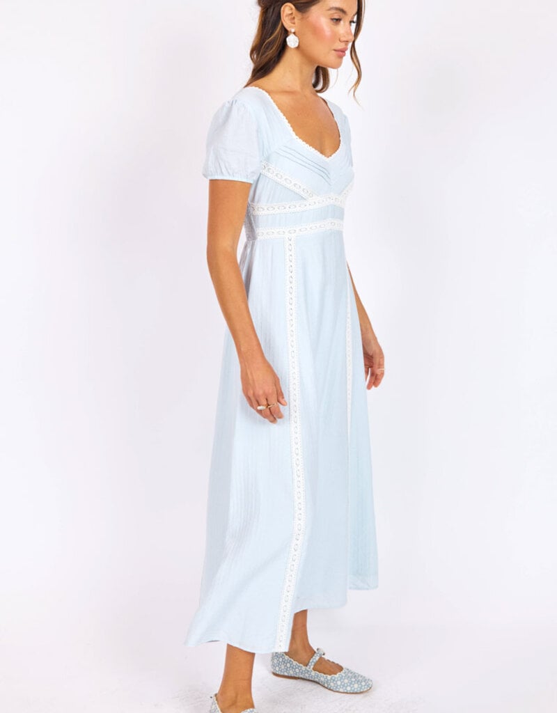 SAGE THE LABEL PERCY LACE TRIM DRESS