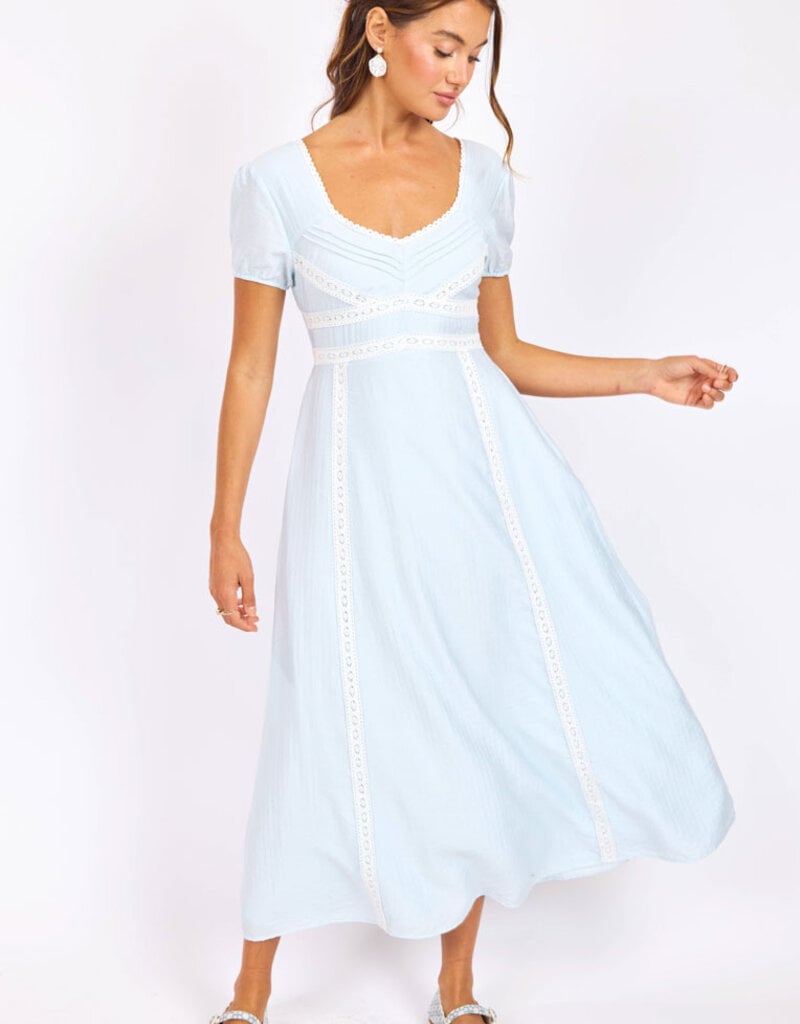 SAGE THE LABEL PERCY LACE TRIM DRESS