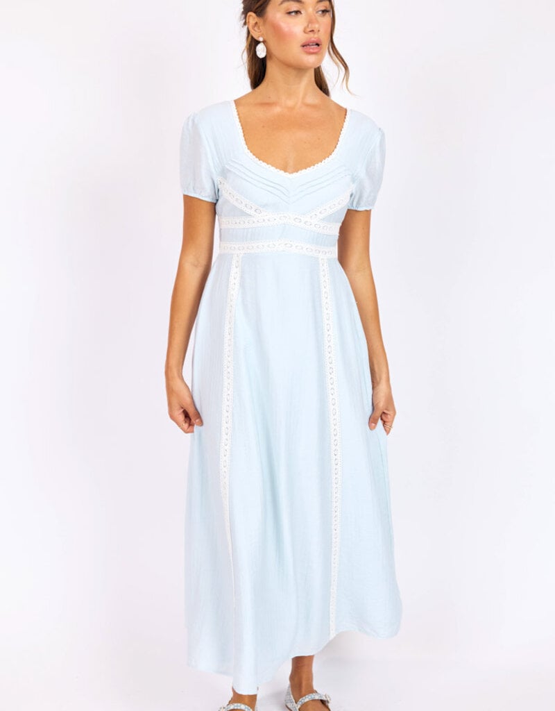 SAGE THE LABEL PERCY LACE TRIM DRESS