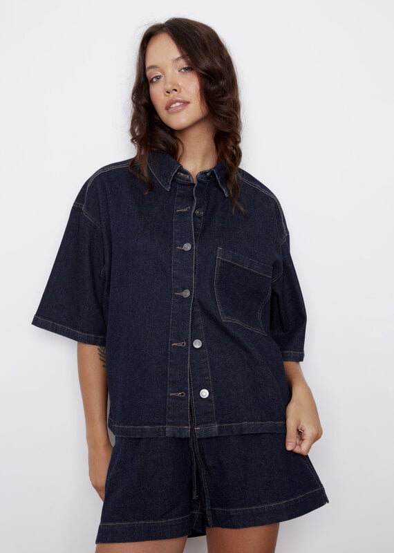 RD STYLE LORANE DENIM SHORT SLEEVE SHIRT