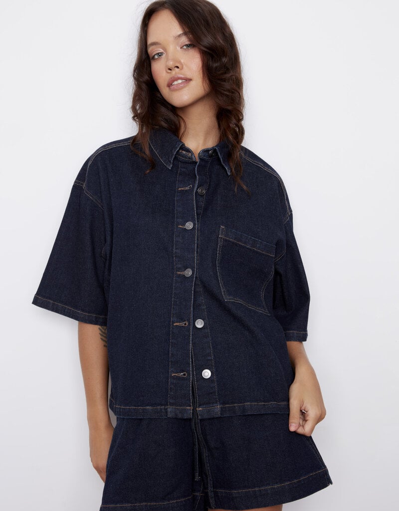 RD STYLE LORANE DENIM SHORT SLEEVE SHIRT