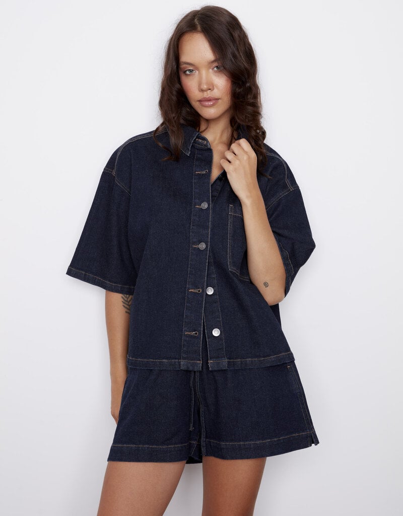 RD STYLE LORANE DENIM SHORT SLEEVE SHIRT