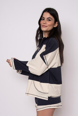 RD STYLE CAMILLE STRIPED HALF ZIP