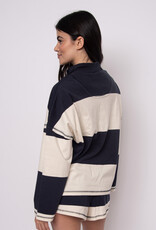 RD STYLE CAMILLE STRIPED HALF ZIP