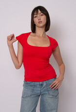 RD STYLE TIARA SECOND SKIN CAP SLEEVE TOP