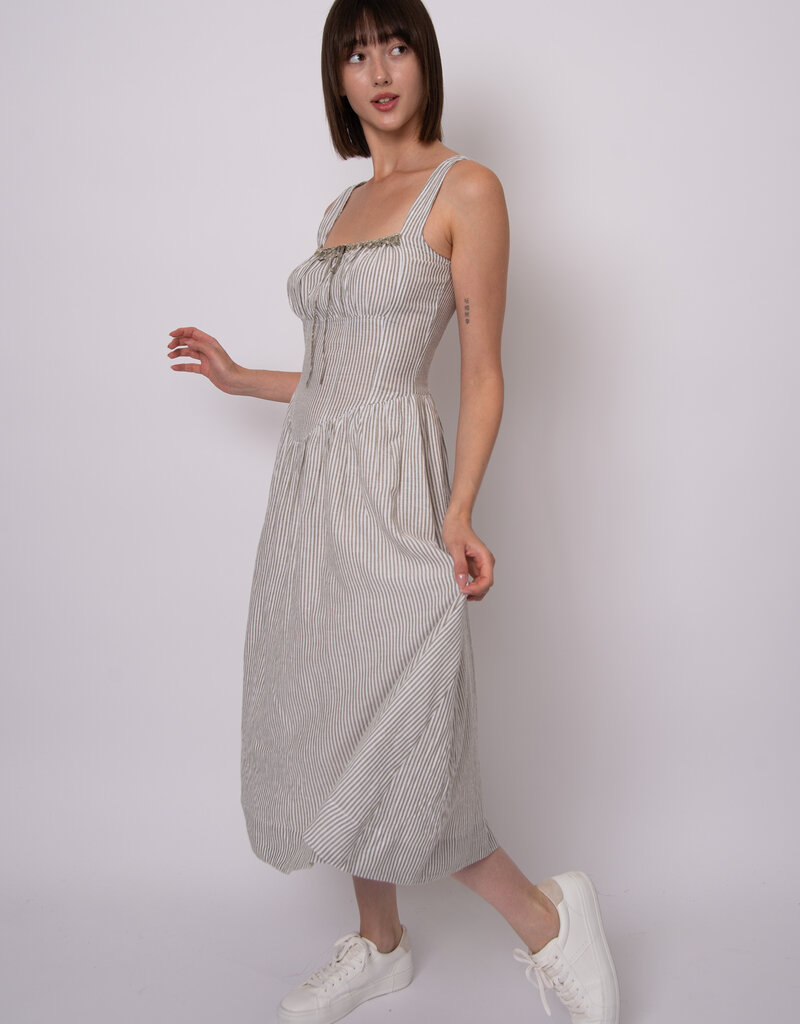 RD STYLE OREGANO WOVEN MIDI DRESS