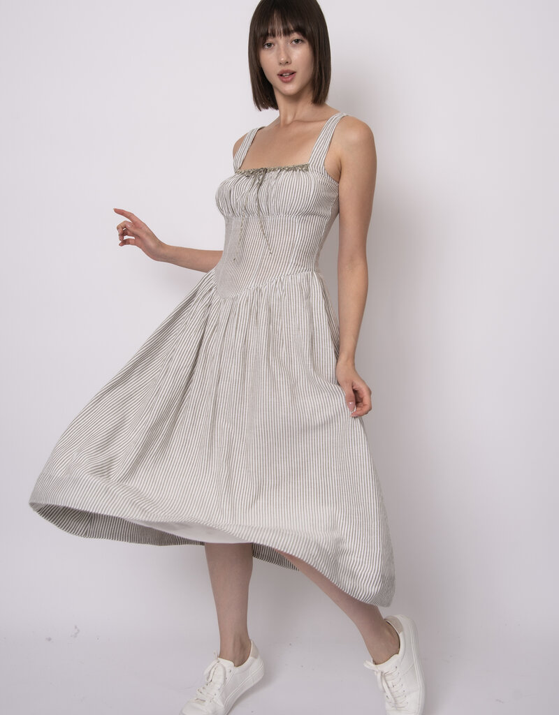 RD STYLE OREGANO WOVEN MIDI DRESS