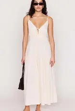 MINKPINK ESTELLE TIE FRONT MAXI DRESS