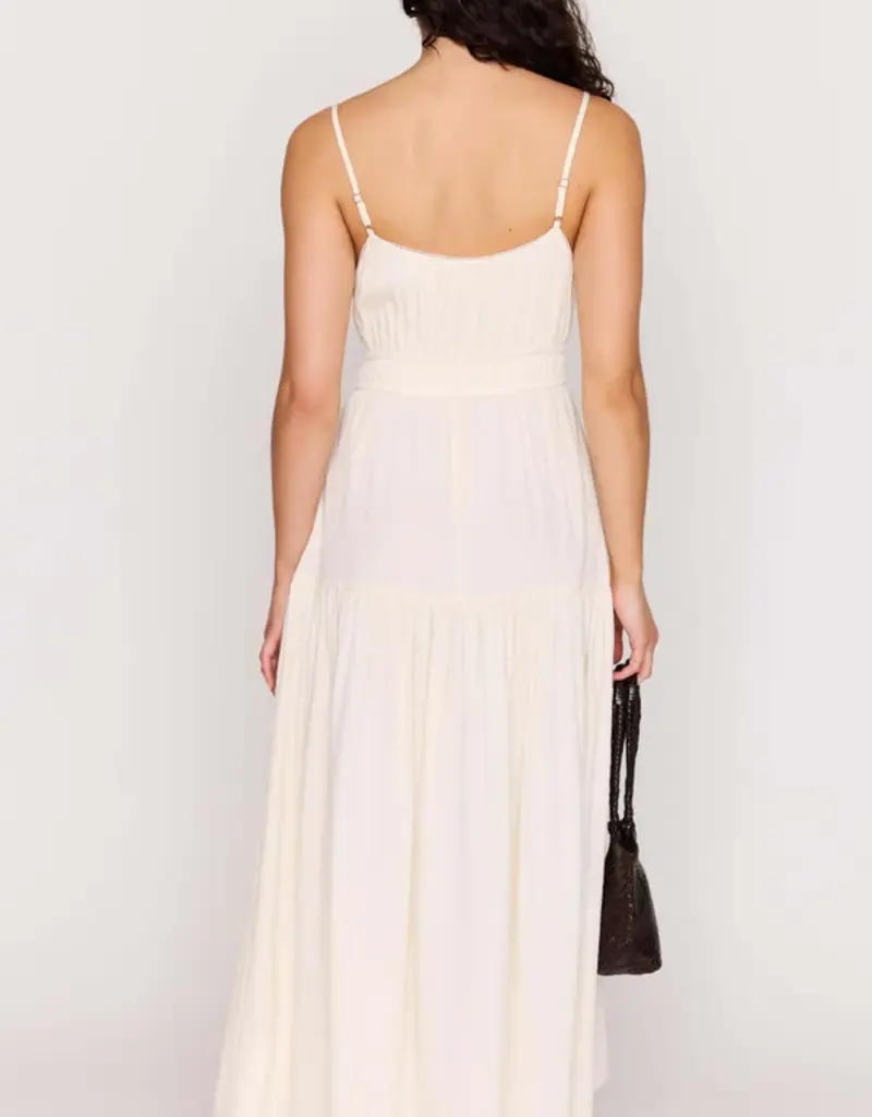 MINKPINK ESTELLE TIE FRONT MAXI DRESS