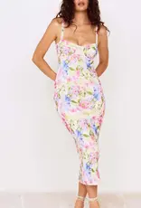 MINKPINK CELINA MESH MIDI DRESS