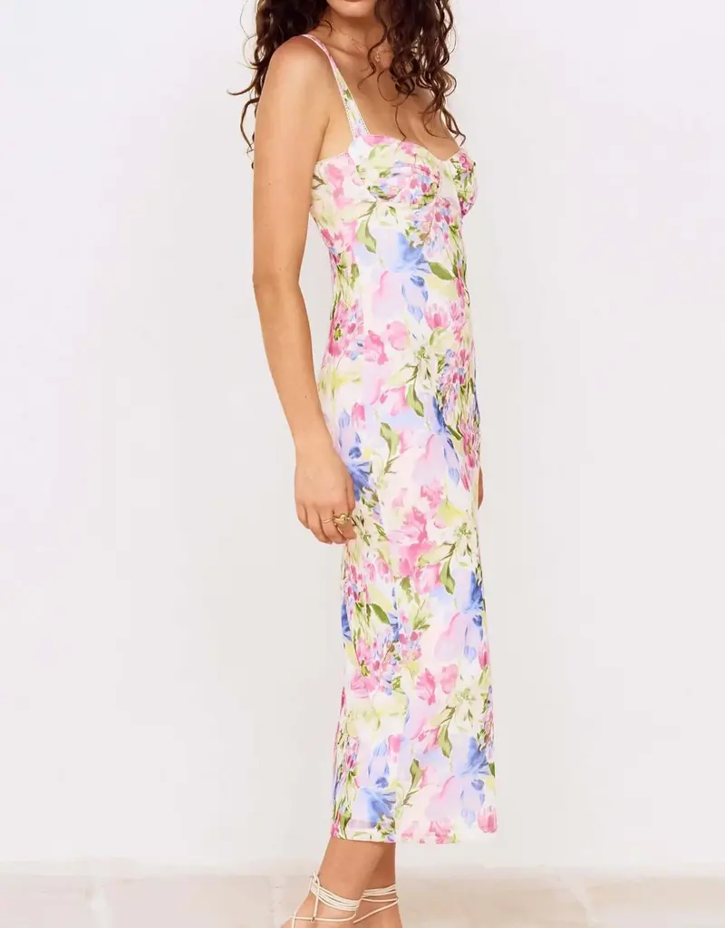 MINKPINK CELINA MESH MIDI DRESS