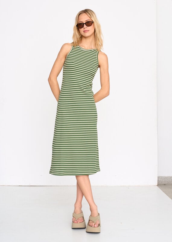 24COLOURS SALT AND SAGE MIDI DRESS