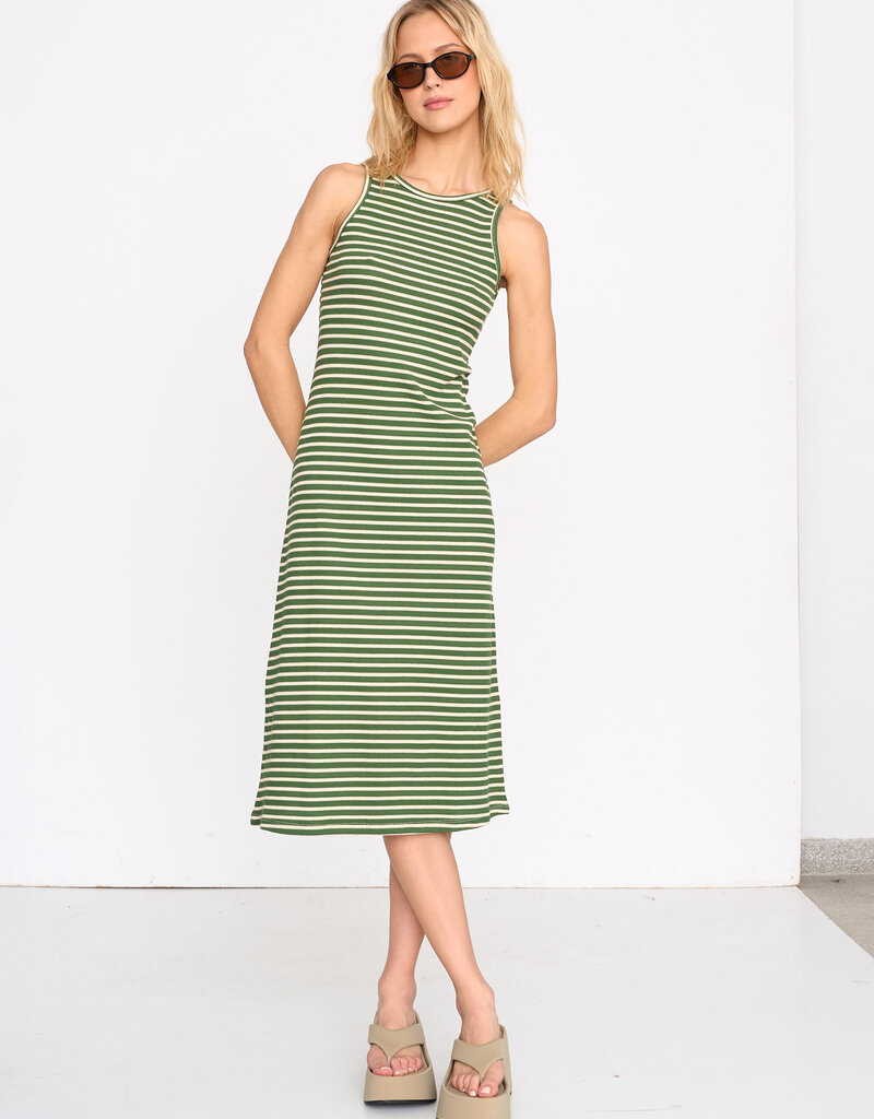 24COLOURS SALT AND SAGE MIDI DRESS