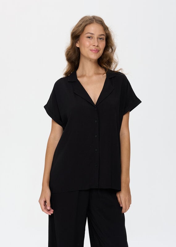 24COLOURS MIDNIGHT BUTTON DOWN BLOUSE