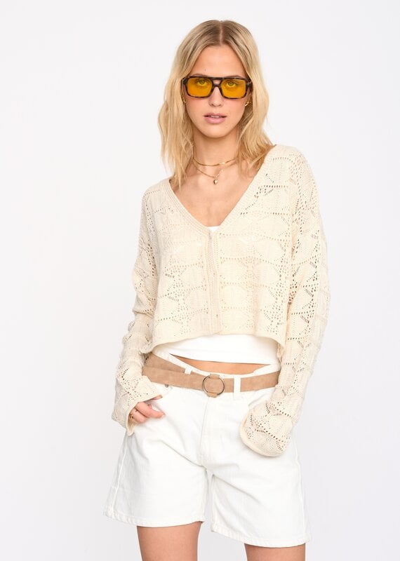 24COLOURS VANILLA V-NECK CARDIGAN