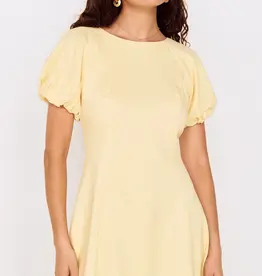 MINKPINK GRAZIA PUFF SLEEVE MINI DRESS