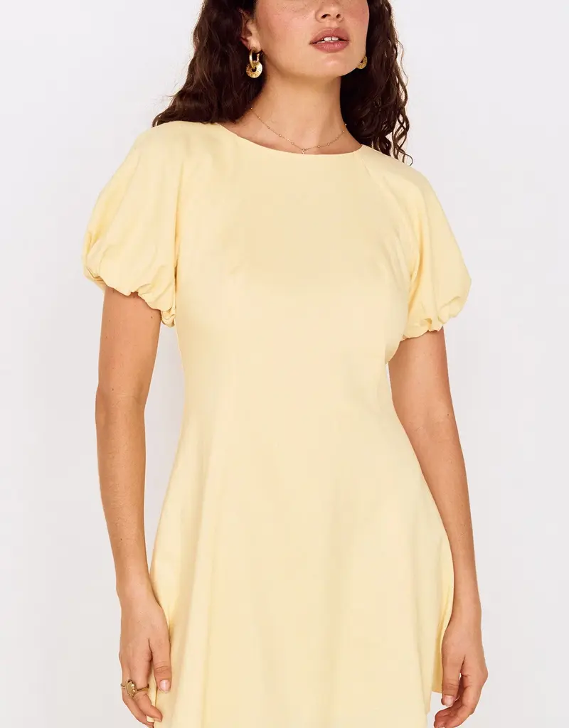 MINKPINK GRAZIA PUFF SLEEVE MINI DRESS