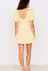 MINKPINK GRAZIA PUFF SLEEVE MINI DRESS