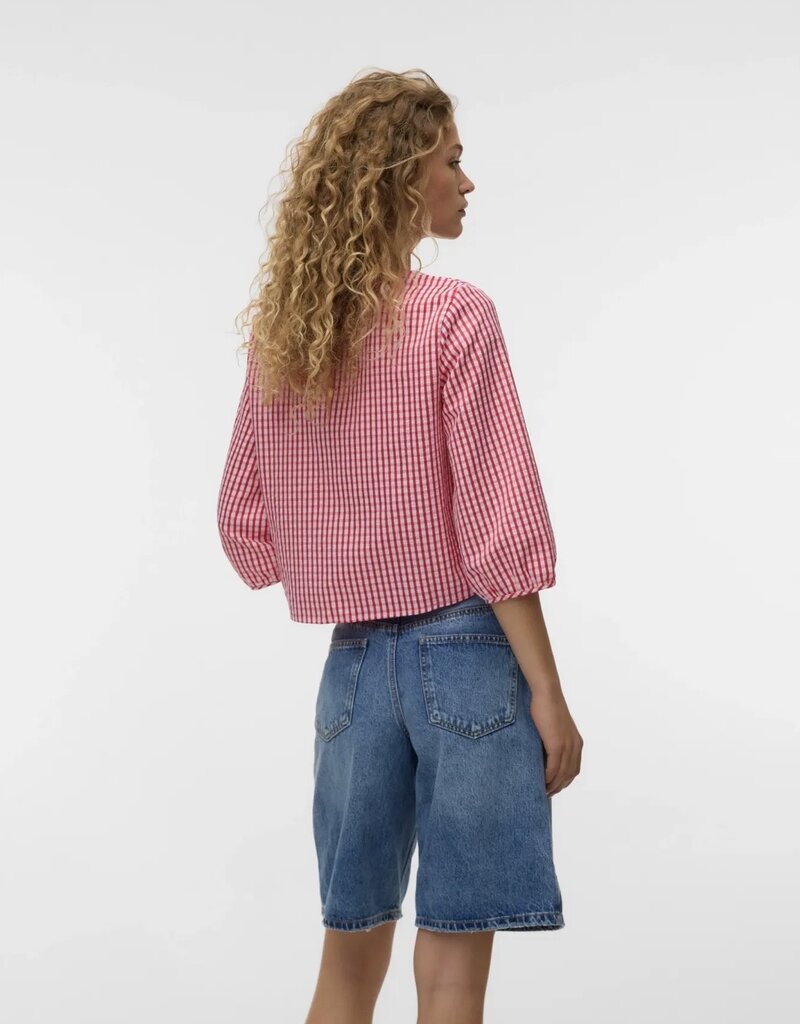 VERO MODA CAMILLA 3/4 SLEEVE WOVEN TOP