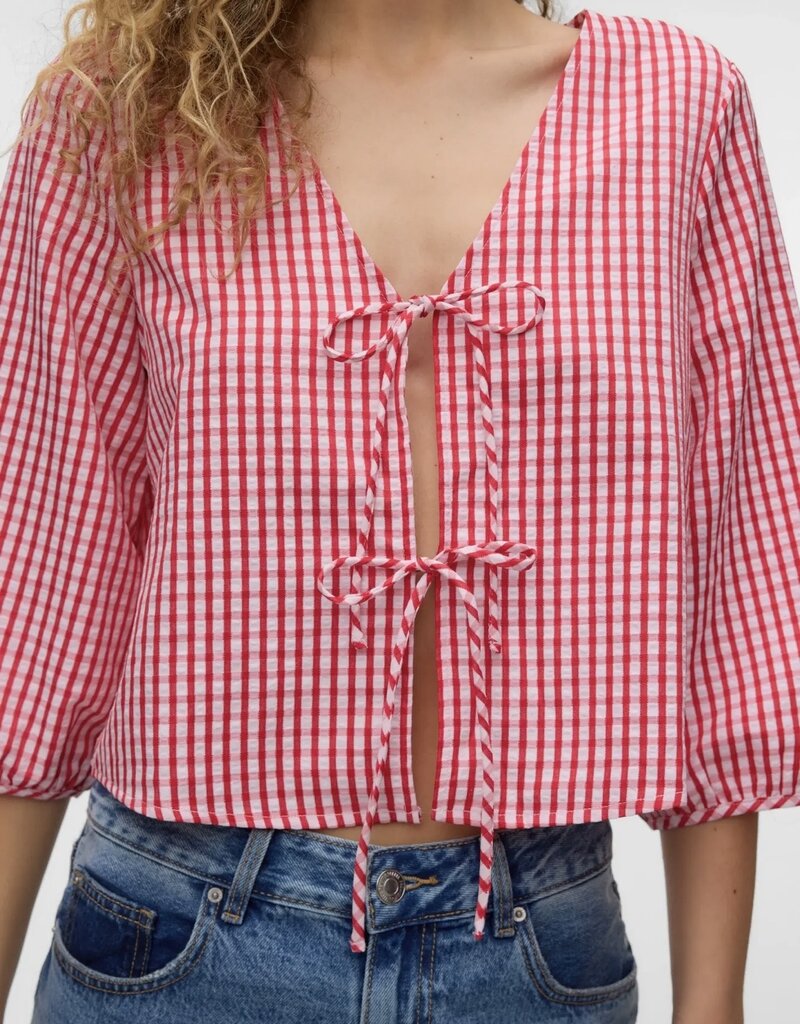 VERO MODA CAMILLA 3/4 SLEEVE WOVEN TOP