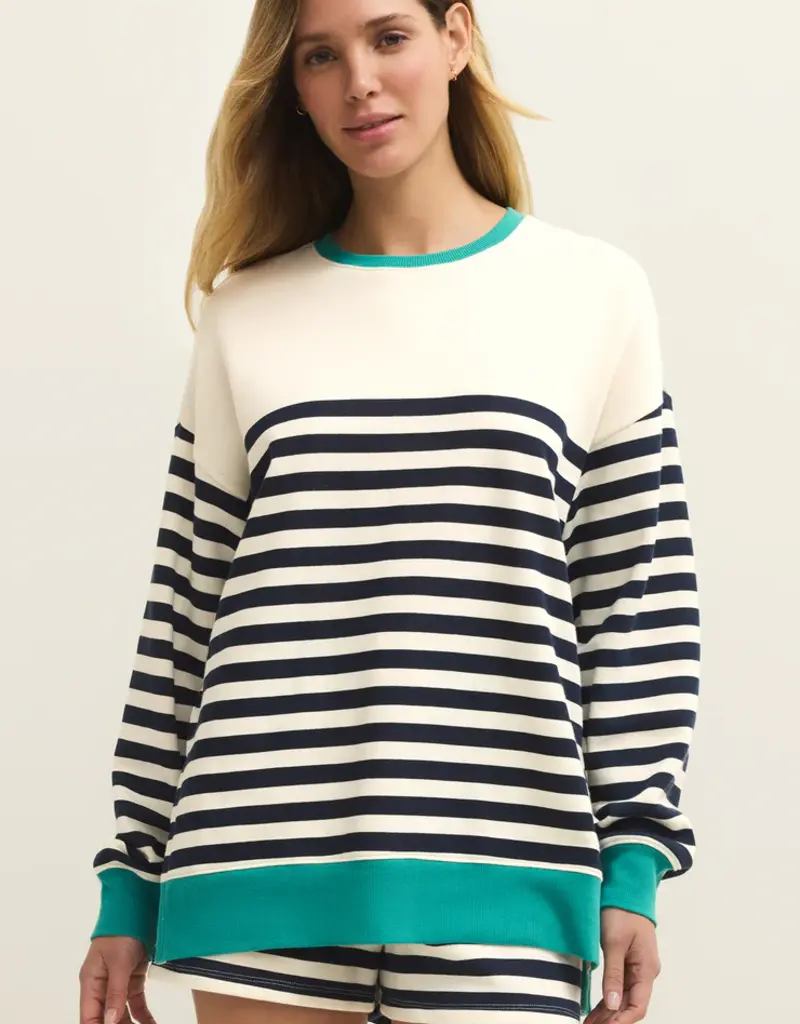 ZSUPPLY LAYER UP STRIPE SWEATSHIRT