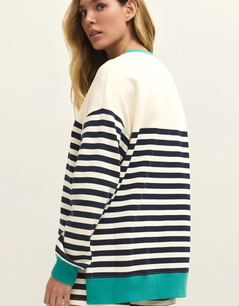 ZSUPPLY LAYER UP STRIPE SWEATSHIRT